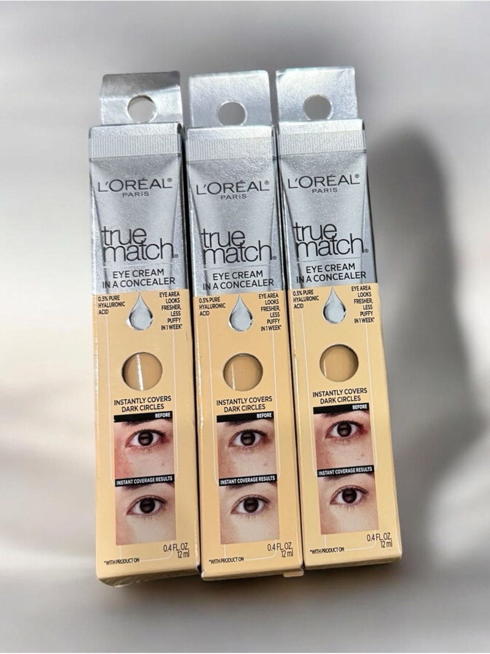 L'Oréal True Match Eye Cream in a Concealer -  lite Clair W 3/4 (3 items)